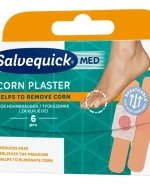 Salvequick Corn Med, plastry na odciski, z kwasem salicylowym, 6 sztuk