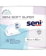 Seni Soft Super, podkłady higieniczne, 40 cm x 60 cm, 5 sztuk