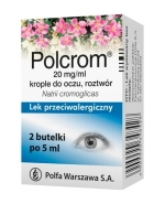 Polcrom 20 mg/ml, krople do oczu, rozwór, 2 x 5 ml