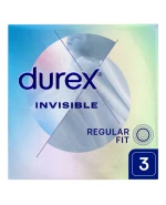 Durex Invisible, prezerwatywy supercienkie, 3 sztuki