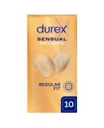 Durex Sensual No Latex, prezerwatywy nielateksowe, 10 sztuk