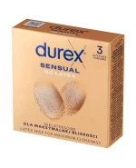 Durex Sensual No Latex, prezerwatywy nielateksowe, 3 sztuki