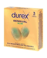 Durex Sensual Slim, prezerwatywy super cienkie, 3 sztuki