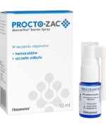Procto-Zac MemeThol Barrier, spray w leczeniu objawów hemoroidów i szczelin odbytu, 10 ml