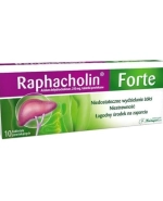 Raphacholin Forte 250 mg, 10 tabletek powlekanych