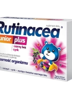 Rutinacea Junior Plus, smak owocowy, 20 tabletek do ssania