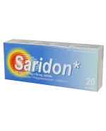 Saridon 250 mg + 150 mg + 50 mg, 20 tabletek (import równoległy Medezin)