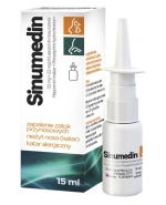 Sinumedin (1,5 mg + 2,5 mg)/ml, aerozol do nosa, roztwór, 15 ml