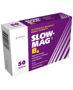 Slow-Mag B6, 64 mg + 5 mg, 50 tabletek dojelitowych