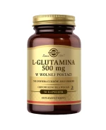 Solgar, L-Glutamina w wolnej postaci, 50 kapsułek