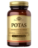 Solgar Potas, 100 tabletek