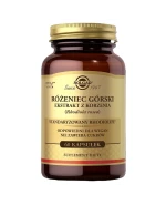 Solgar Rhodiola Rosea, różeniec górski, 60 kapsułek