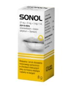 Sonol (21 mg + 21 mg + 2 mg)/ml, płyn na opryszczkę, 8 g