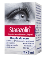 Starazolin 0,5 mg/ml, krople do oczu, 2x5 ml