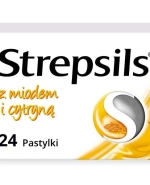 Strepsils z miodem i cytryną 1,2 mg + 0,6 mg, 24 pastylki