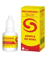 Sulfarinol (50 mg + 1 mg)/ ml, krople do nosa, 20 ml