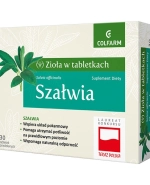 Zioła w tabletkach Szałwia, 30 tabletek powlekanych