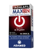 Tadalafil Maxon 10 mg, 2 tabletki powlekane