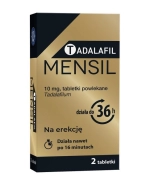 Tadalafil Mensil 10 mg, 2 tabletki powlekane