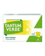 Tantum Verde smak cytrynowy, 3 mg, 30 pastylek