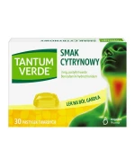 Tantum Verde smak cytrynowy, 3 mg, 30 pastylek