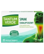 Tantum Verde 3 mg, smak eukaliptusowy, 30 pastylek twardych
