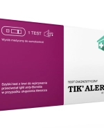 LabHome Tik'Alert, test na boreliozę z krwi do wykrywania przeciwciał IgM anty-Borelia w przypadku ukąszenia kleszcza, 1 sztuka