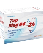 Top Mag B6, magnez z witaminą B6, 50 kapsułek