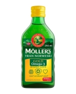 Moller's Gold Tran Norweski, aromat cytrynowy, 250 ml