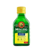 Moller's Omega-3 Tran norweski, od 3 roku życia, aromat cytrynowy, 150 ml