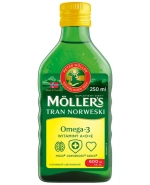 Moller's Tran Norweski, powyżej 3 lat, aromat cytrynowy, 250 ml