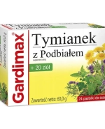Gardimax Tymianek z Podbiałem + 20 ziół, 24 pastylki do ssania