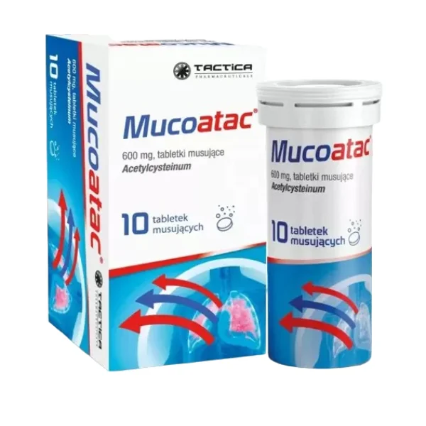 Mucoatac 600 mg, 10 tabletek musujących
