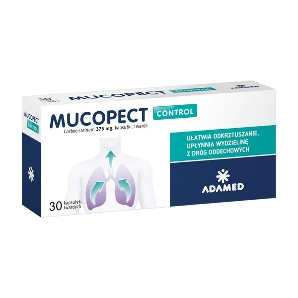Mucopect Control 375 mg, 30 kapsułek twardych