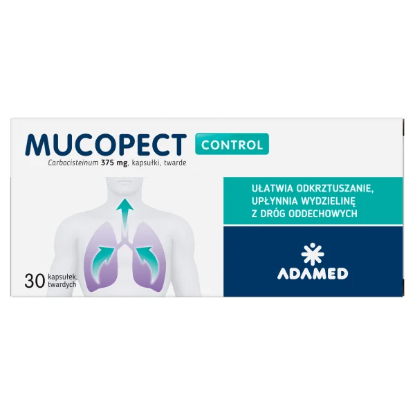 Mucopect Control 375 mg, 30 kapsułek twardych