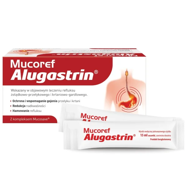 Mucoref Alugastrin, 15 ml x 14 saszetek