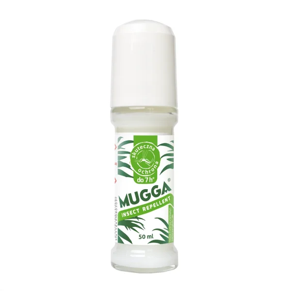 Mugga Insect Repellent, preparat na komary i kleszcze, roll-on, DEET 20%, 50 ml