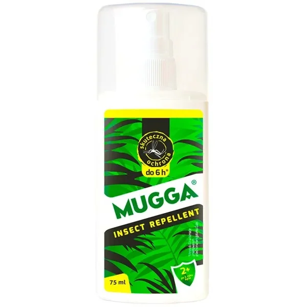 Mugga Insect Repellent, spray na komary dla dzieci od 2 lat, DEET 9,5%, 75 ml