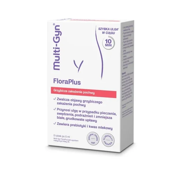 Multi-Gyn FloraPlus, żel dopochwowy, 5 ml x 5 aplikatorów