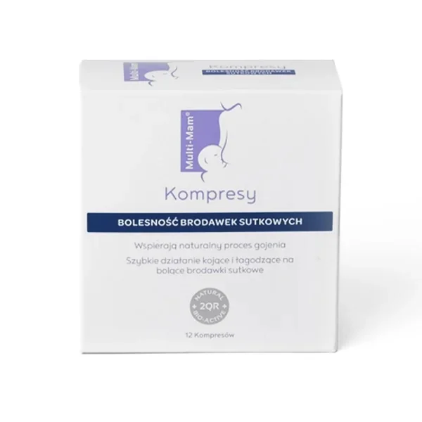 Multi-Mam Kompresy pielęgnujące do sutków matek karmiących, 12 sztuk