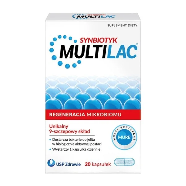 Multilac Synbiotyk, 20 kapsułek