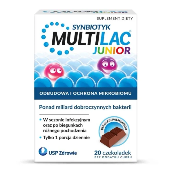 Multilac Junior Synbiotyk, 20 czekoladek