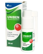 Uniben 1,5 mg/ml, aerozol do stosowania w jamie ustnej, 30 ml