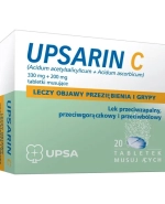 Upsarin C, 330 mg + 200 mg, 20 tabletek musujących