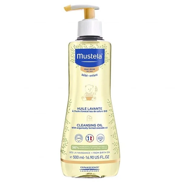 Mustela Bebe Enfant, olejek myjący, od urodzenia, skóra sucha, 500 ml