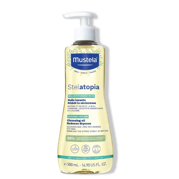 Mustela Stelatopia, olejek myjący, od urodzenia, 500 ml