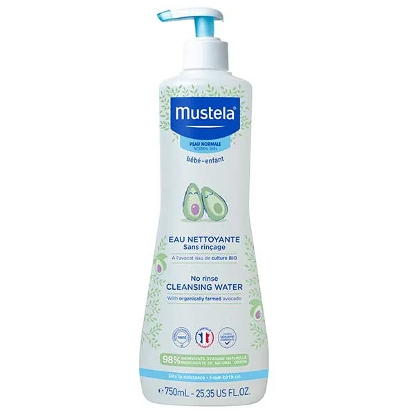 Mustela Bebe Enfant, woda oczyszczająca bez spłukiwania, od urodzenia, 750 ml