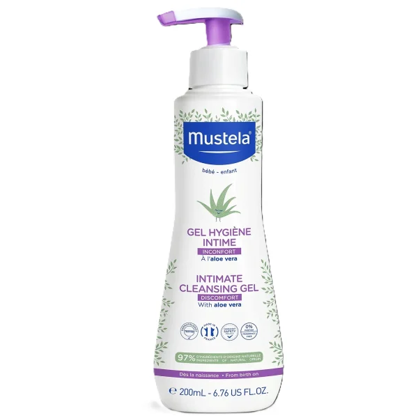 Mustela Bebe Enfant, żel do higieny intymnej dla dzieci i niemowląt, od urodzenia, 200 ml