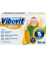 Vibovit Bobas, dla dzieci w wieku od 2 do 4 lat, smak waniliowy, 44 saszetki