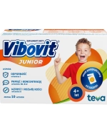 Vibovit Junior, dla dzieci 4-12 lat, smak pomarańczowy, 44 saszetki